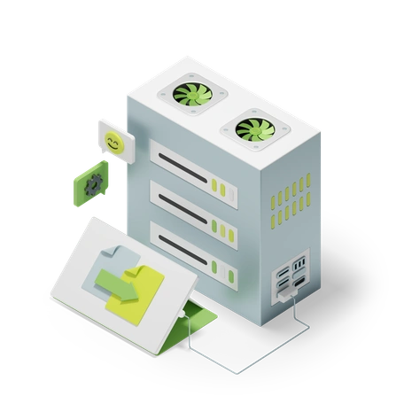 A managed database engine under every table illustration