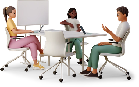 Conflict-free concurrent editing illustration